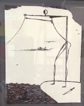 Doug Rowed, "Untitled," late 80s, ink on paper, 11"x 13"