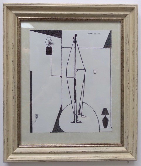 Doug Rowed, "Untitled," 1996, black pen on paper, 13.5"x 16"