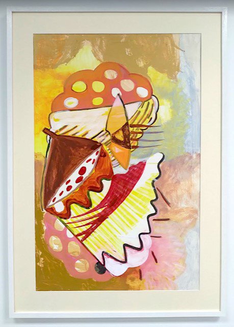 Susan Loudon, "Untitled," 2007, acrylic on paper, 47.75" x 33.5"