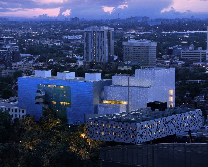 Aerial view of the Dani Reiss Modern and Contemporary Gallery looking northeast