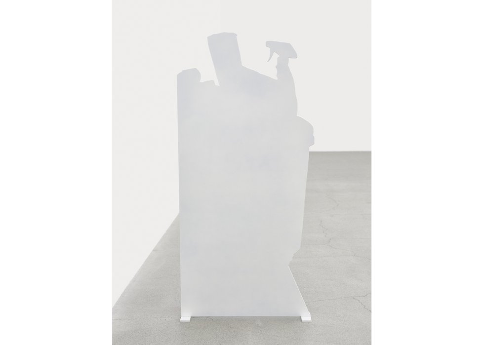 Damian Moppett, “Flat Files and Cleaning Products” (back view), 2023