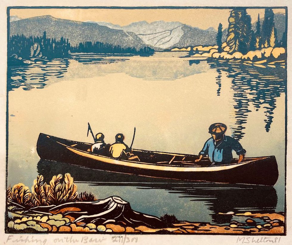 Margaret Shelton, "Fishing on the Bow"