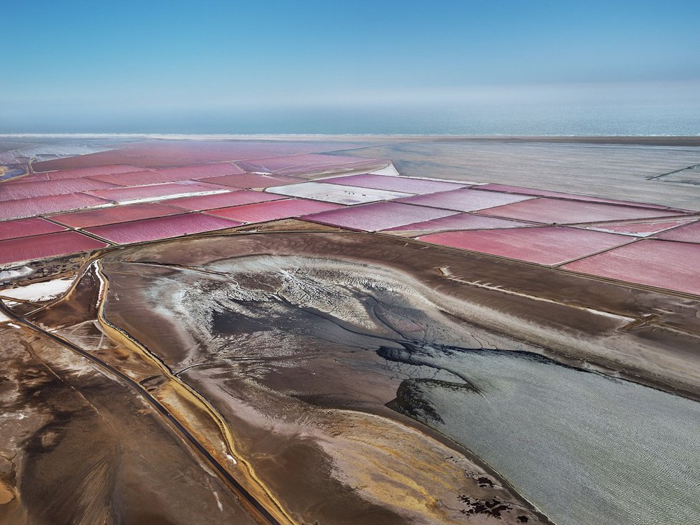 Edward Burtynsky, “Salt Pans #32, Walvis Bay, Namibia,” 2018