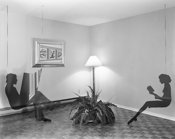 Lynne Cohen, “Model living room,” 1974