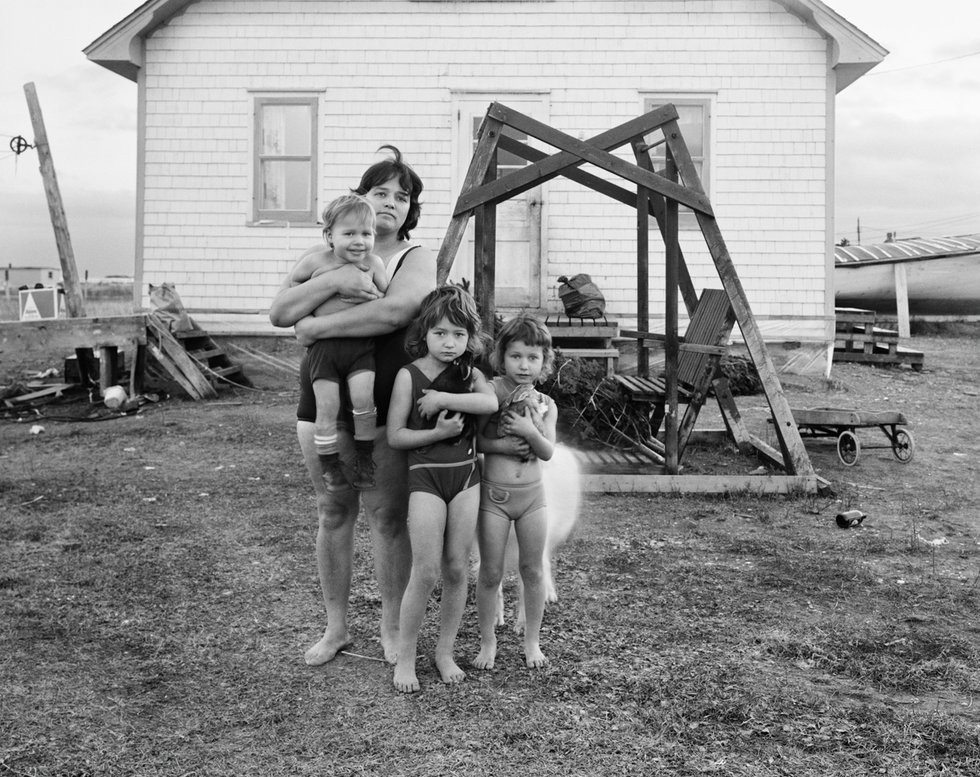 Melinda Blauvelt, “Jeannette &amp; Her Children, Brantville, NB,” 1972