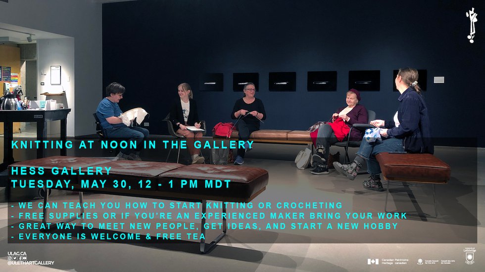 "Knitting At Noon In The Gallery"
