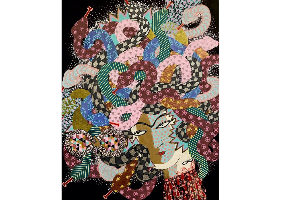 Sadia Fakih, “Untitled (Meena becomes the Medusa),” 2022