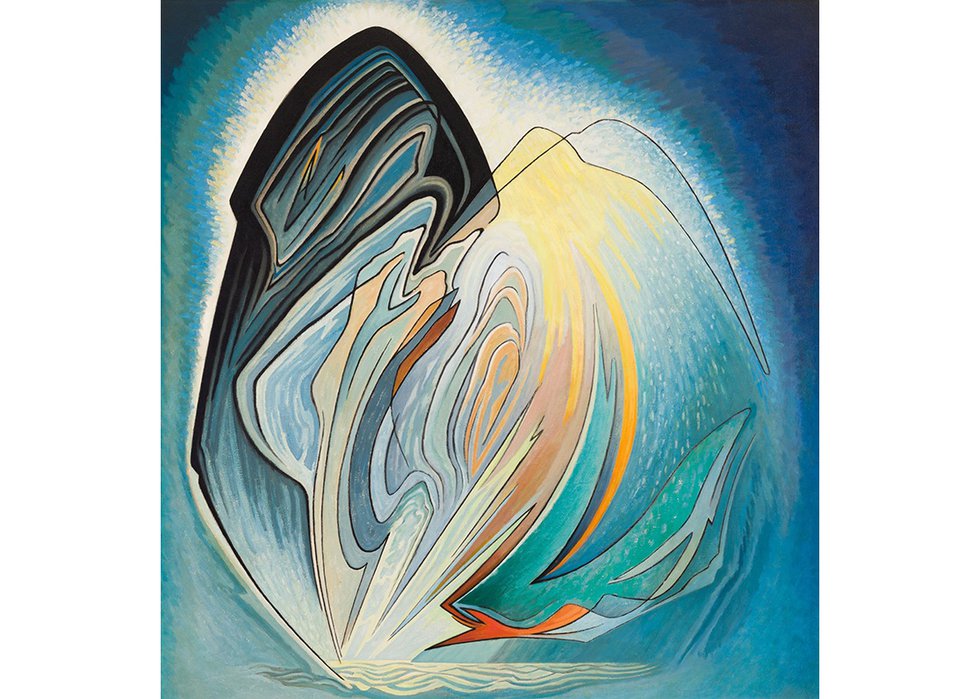 Lawren Harris, “Northern Image,” 1952, oil on canvas, 50" x 47" (sold at Heffel for $1,021,250)