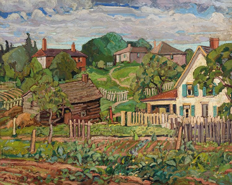 Arthur Lismer, “An Ontario Village (Meadowvale),” circa 1923, oil on canvas, 32" x 40" (sold at Heffel for $751,250)