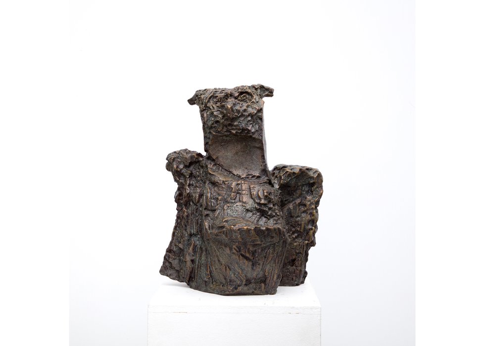 Jean Paul Riopelle, “Hibou-White Stone,” 1969-1970 (cast 2010), bronze and lost wax, 18.5" x 15" x 10" (sold at BYDealers for $99,000)