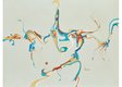 Alex Janvier, “Hometown Fans,” 1981, acrylic on canvas, 18" x 24" (sold at Cowley Abbott for $28,800)