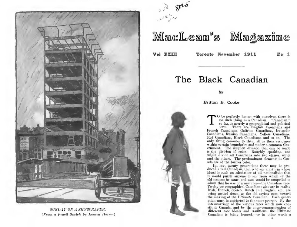 The November 1911 issue of MacLean’s Magazine