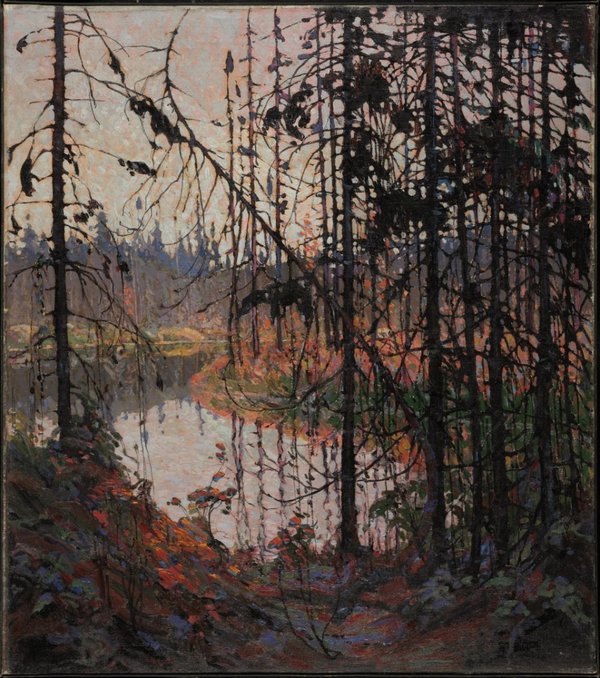 Tom Thomson, “Northern River,” 1915, oil on canvas, 45" x 40" (courtesy National Gallery of Canada, purchased 1915, accession number 1055)