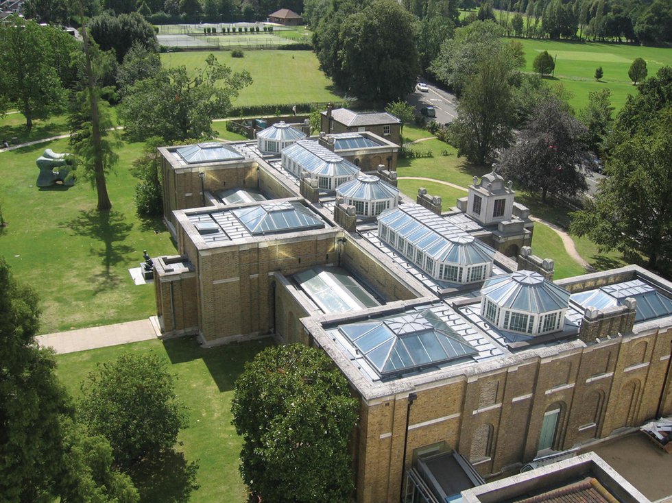 An aerial view of the Dulwich Picture Gallery in London, where Ian Dejardin worked before moving to Canada to lead the McMichael Canadian Art Collection in Kleinburg, Ont. (courtesy Dulwich)