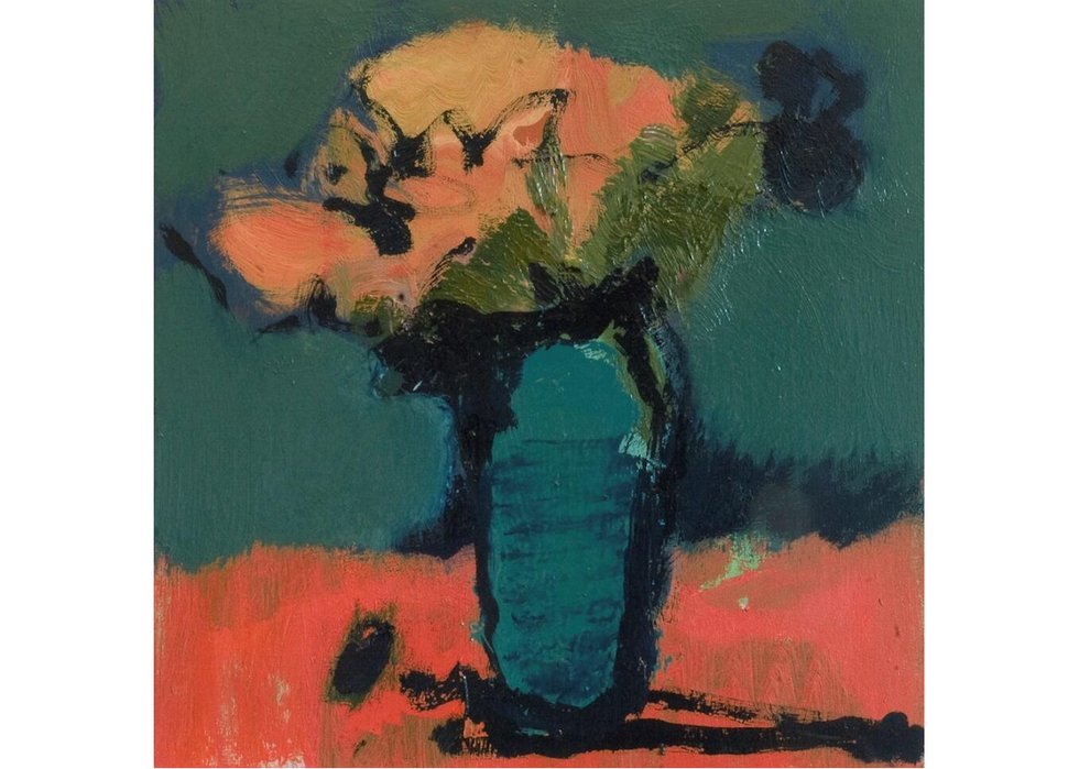 Jennifer Hornyak, "Coral with Trench Green"