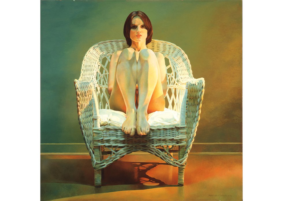 Mary Pratt, “Girl in a Wicker Chair,” 1978