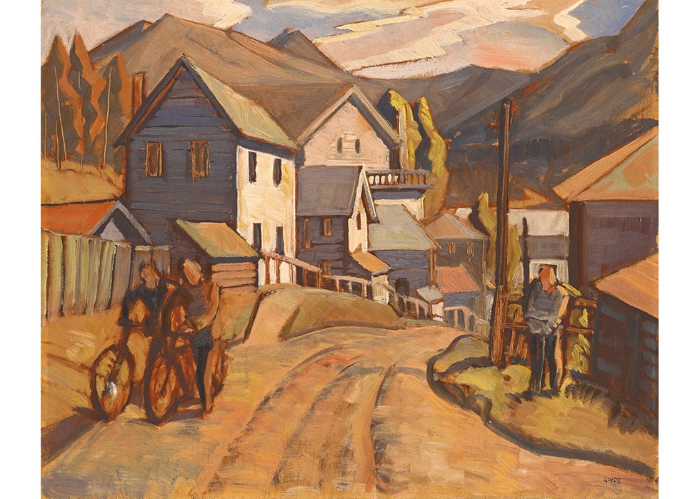 Henry George Glyde, “Road Below Rundle,” 1931, oil on wood panel, 13" x 16" (sold at Levis for $16,380)