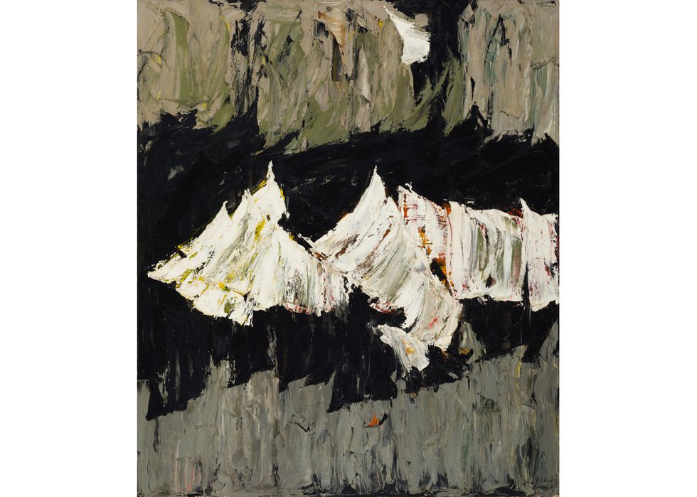 Rita Letendre, “Reflet d'avril,” 1960, oil on canvas, 42.25" x 35.88" (sold at Heffel for $325,250)