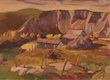 Henry George Glyde, “Rosebud, Alta.,” circa 1944, oil on board, 10" x 14" (sold at Hodgins for $5,100)
