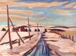 Illingworth Holey (Buck) Kerr, “Prairie Road, March,” early 1930s, oil on panel, 12" x 16" (sold at Hodgins for $6,600)