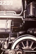 Brent Rambie, “2209 Engine,” acrylic on canvas,  36" x 24"