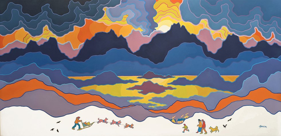 Ted Harrison, “Going Home,” 1984