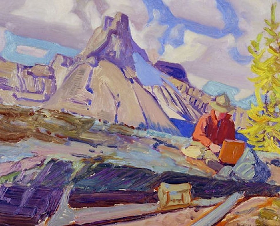 J.E.H. MacDonald, R.C.A. (1873-1932, Canadian), “Cathedral Mountain from Opabin Pass,” 1929