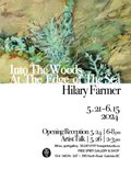 Hilary Farmer | 2024 | Lichen | Ink and oil on oil paper on cradled panel | 9” x 12”