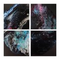 Sang Chul Nam, “Beyond the universe,” 2020, acrylic paint on Cradled Wood Panel, 10" x 10" 4pcs