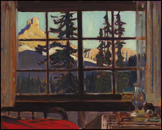 "Morning, Mountain Camp (Cathedral Peak from O'Hara Camp)"