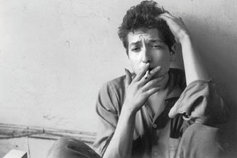 "Bob Dylan at my loft, Third Avenue, New York City"