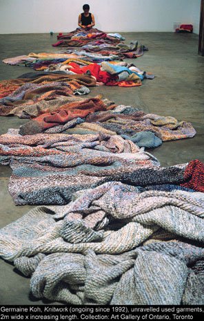 Germaine Koh, "Knitwork" (ongoing since 1992)