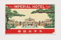 "Imperial Hotel, Japan, Luggage Label"