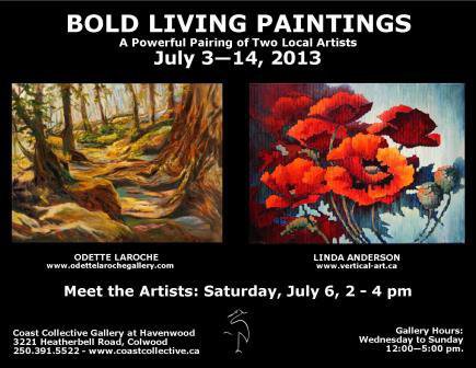 "Bold Living Paintings" poster