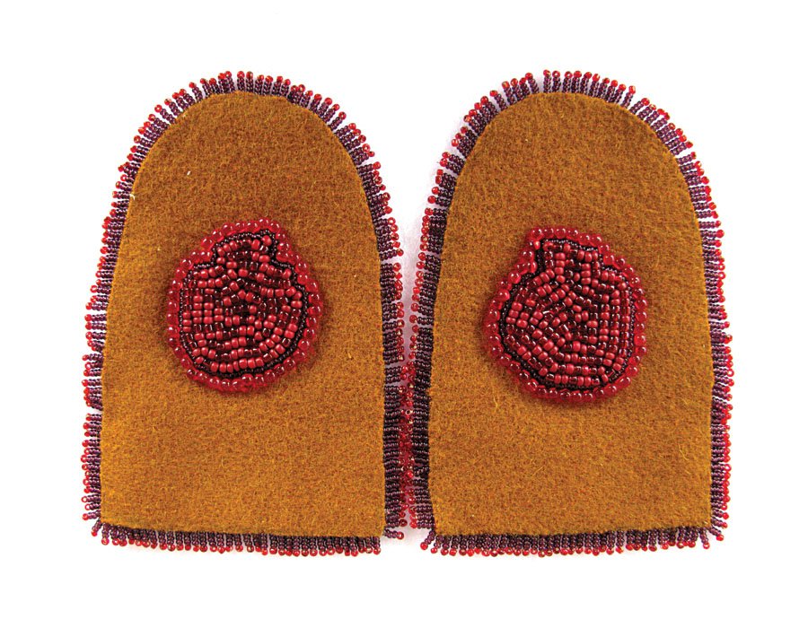 "Moccasin tops created by Vanessa Dion Fletcher"