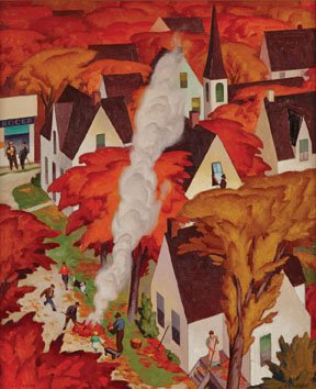 "Leaf-Burning, Autumn in Ontario"