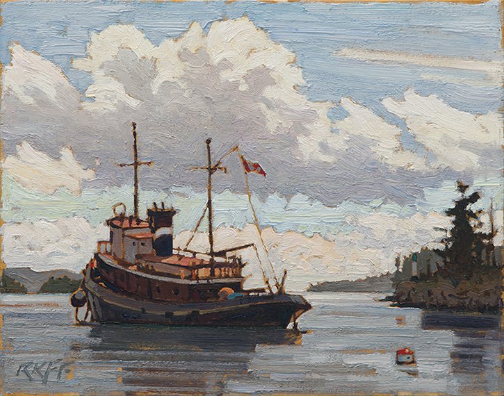 "Old Boat Ganges Harbour"