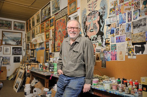 "David Thauberger in his Regina studio"