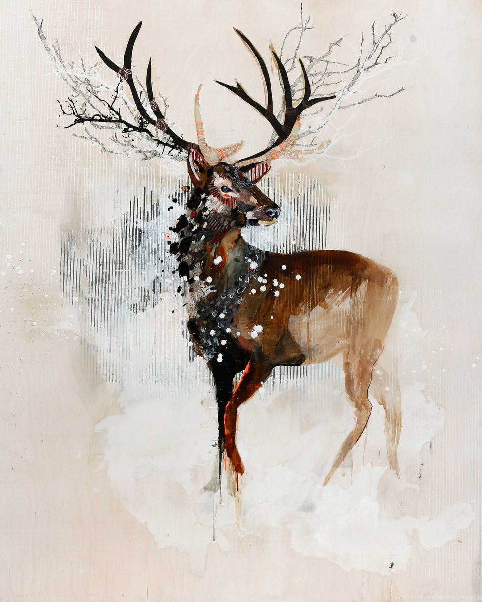 "Deer Crown White"