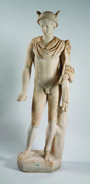 "Marble statue of Hermes"