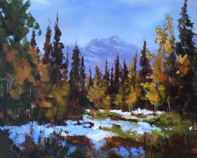 From the show: Marla Blackwell's Alberta: "Inspirational Paintings in Acrylic"
