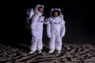 John Wood and Paul Harrison, "Bored Astronauts on the Moon"