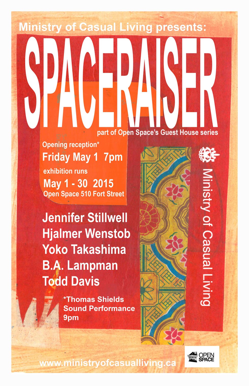 "Spaceraiser" exhibition poster