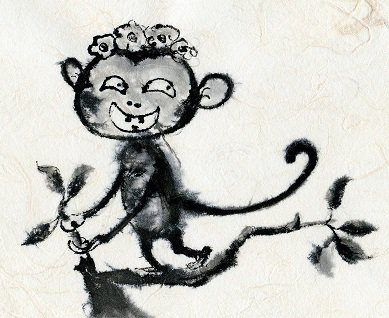 Yong Fei Guan "Little Monkey in a Tree"