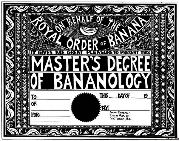 "Master’s Degree of Bananology"