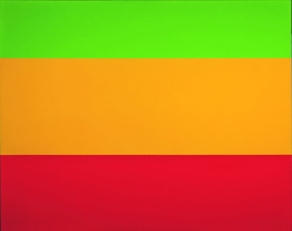 Yves Gaucher, " Green, Yellow, Red, 1ere version", 1976