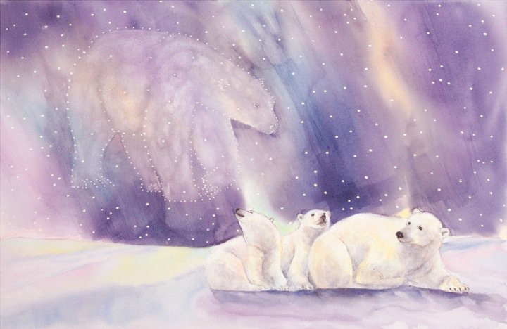 Jennifer LaBella "Looking for Mother Bear,"watercolour "20.25  x 27.25 "