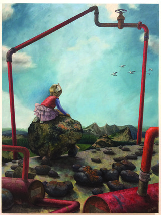 Jessica Plattner, "The Princess", 2015, oil on canvas, 40” x 30”