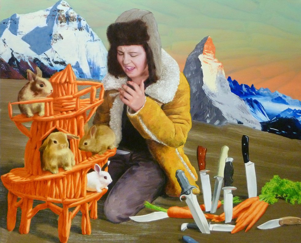 Gary McMillan, "Everest,"  Oil on Canvas