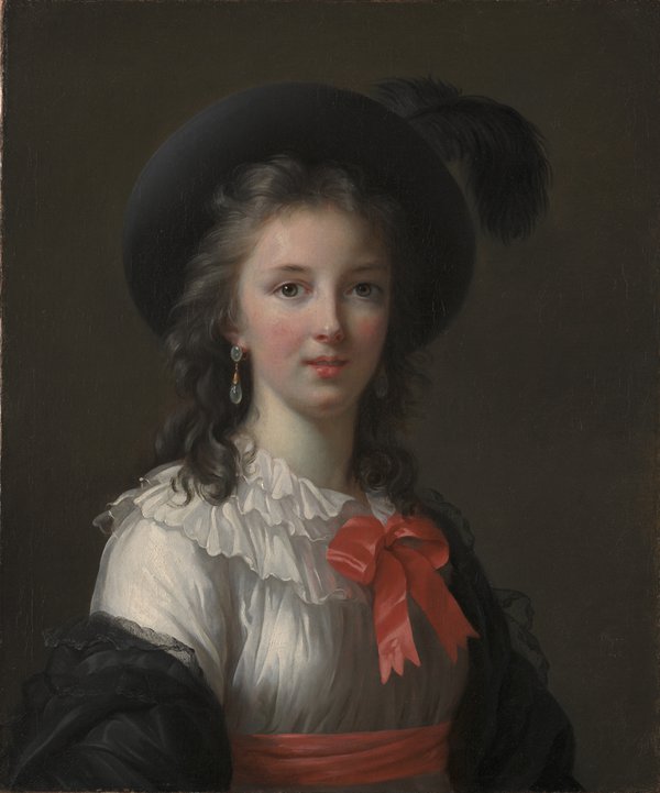 Élisabeth Louise Vigée Le Brun "Self-Portrait with Cerise Ribbons", c. 1782